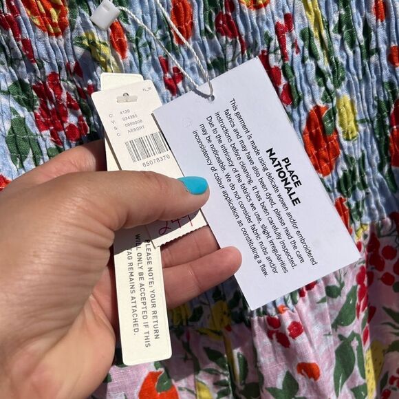 Anthropologie Place Nationale Floral Linen Midi Dress NWT - Picture 8 of 14